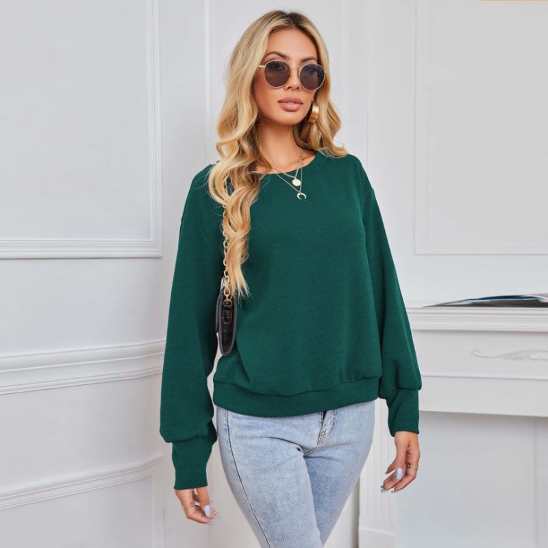 Dark Green Knitwear Sweater