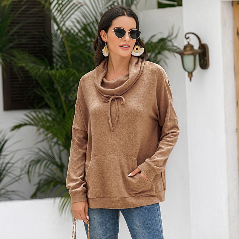 Cashmere Loose Long Sleeve Pullover Sweatshirt