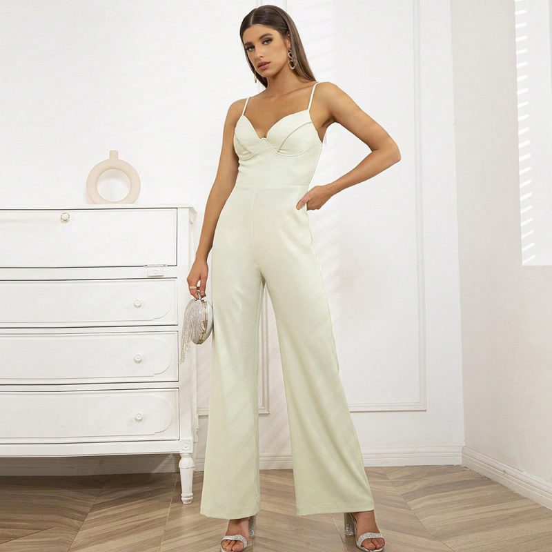 Graceful Sling Sleeveless Backless Jumpsuit