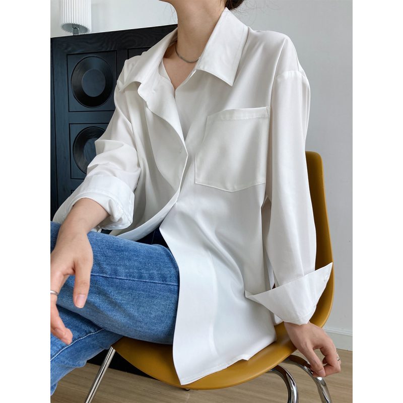 Korean Loose White Shirt