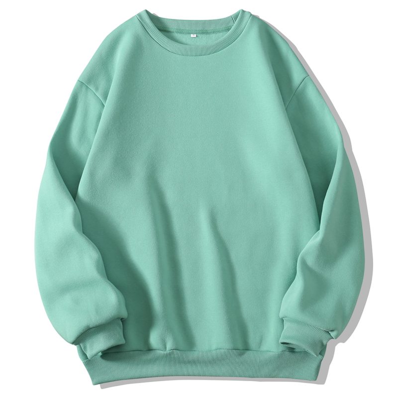 Thickened Round Neck Fleece Sweater