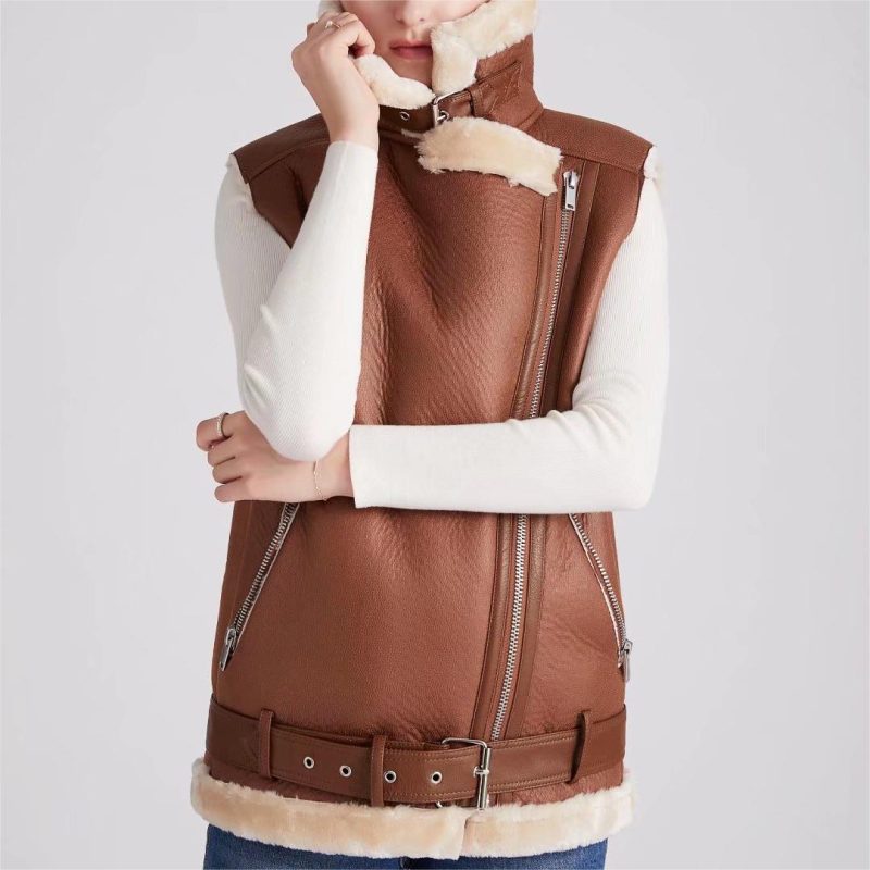 Casual Loose Faux Shearling Vest: Warm Waistcoat