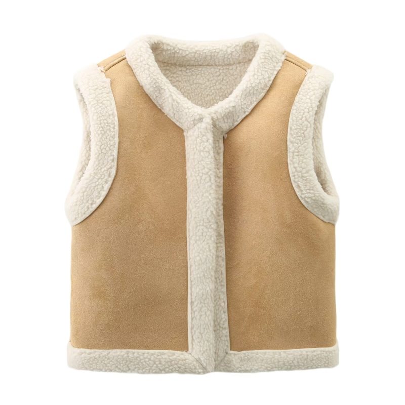 Winter Warm Women's Faux Shearling Lamb Wool Vest