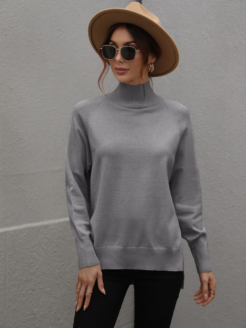 Solid Color Turtleneck Sweater | Autumn Winter Women's Wear