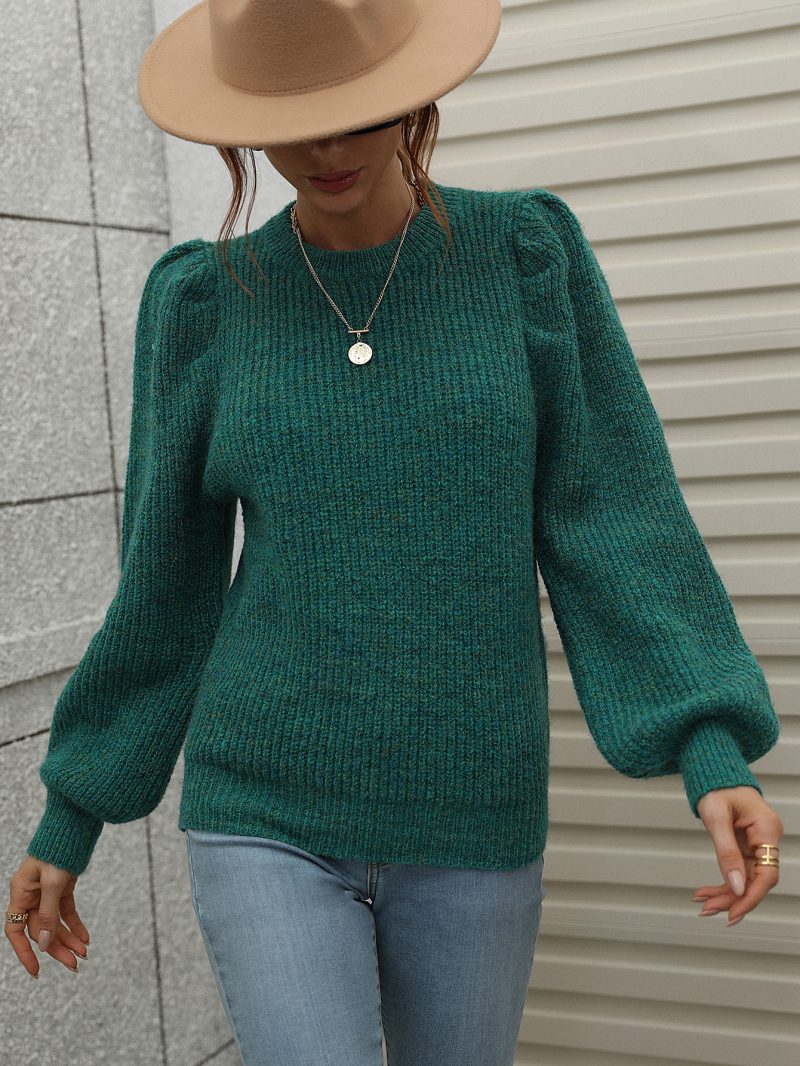 Patchwork Round Neck Sweater