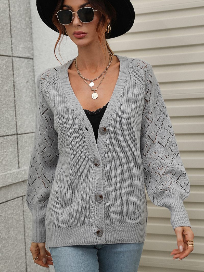 Single-Breasted Knitted Cardigan