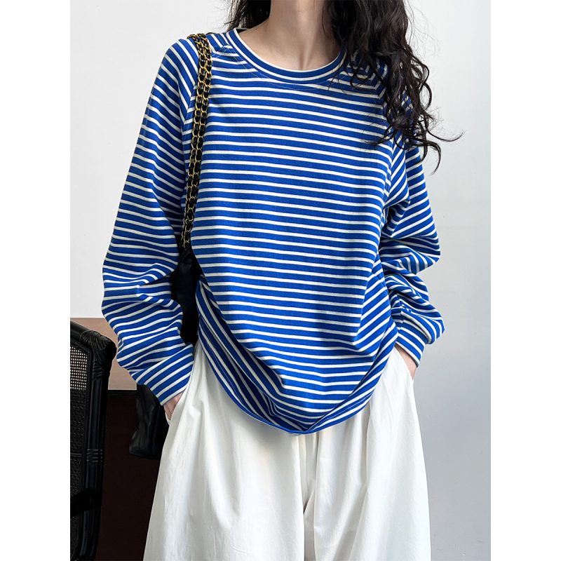 Lazy Stripe Pullover Sweater