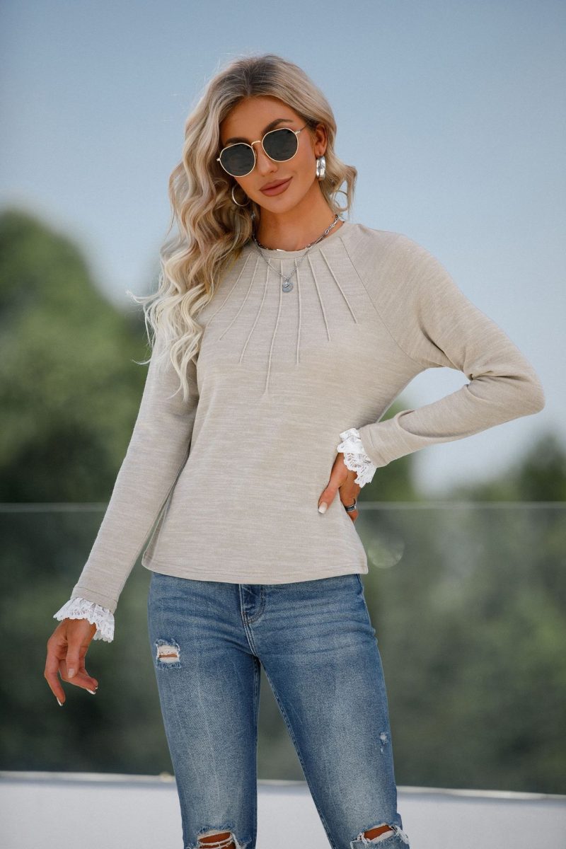 Solid Color Raglan Sleeve Sweater: Winter Chic