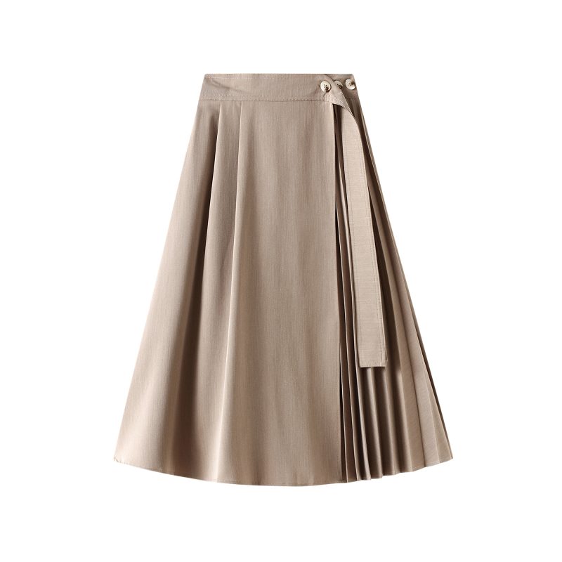 Autumn Winter Irregular Maxi Skirt