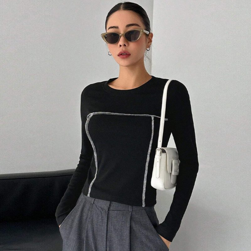 Autumn Long Sleeve Crafted Bottoming Shirt