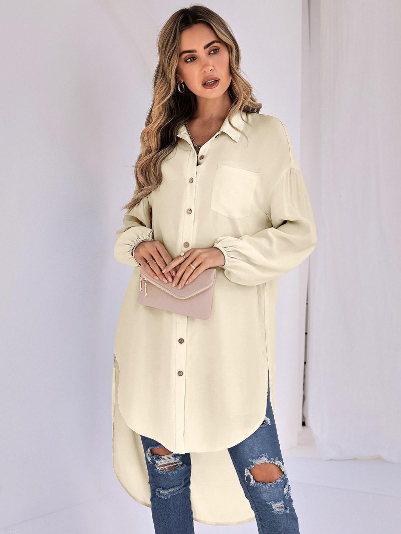 Loose Long Collared Shirt - Winter Comfort