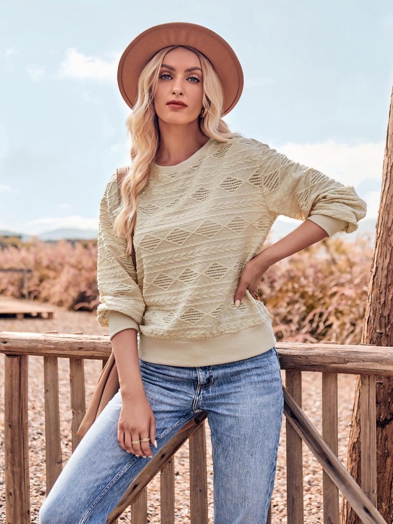 Fall/Winter Casual Knit Top: Cozy Chic