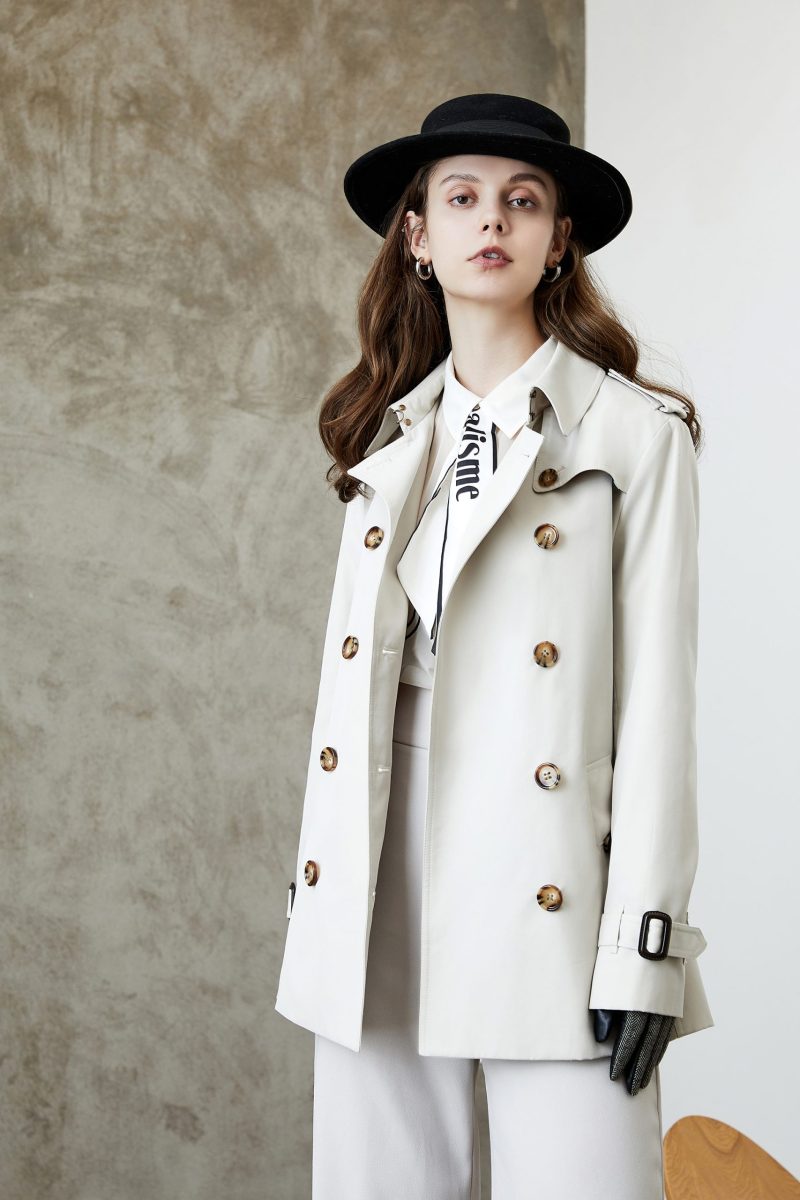 Elegant British Spring Autumn Trench Coat