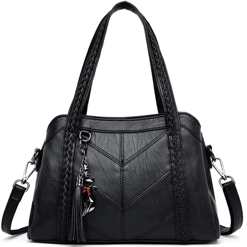 3 Layers Sac A Main High Quality Leather Luxury Handbag