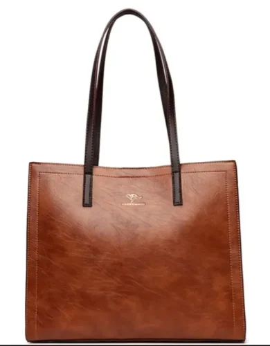 3 Layers Vintage Genuine Leather Big Casual Tote Women Bag photo review