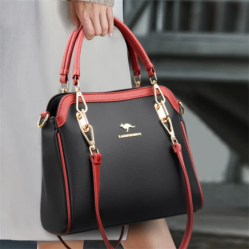 Luxury Woman Designer  High Quality Leather Female Shoulder Crossbody