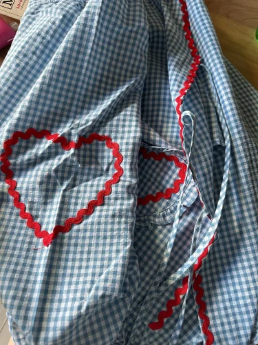 Women's Four Color Plaid Love Ribbon Shirt photo review