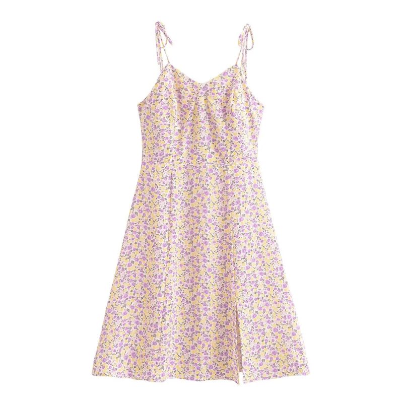 Women's Floral Elastic  Dress