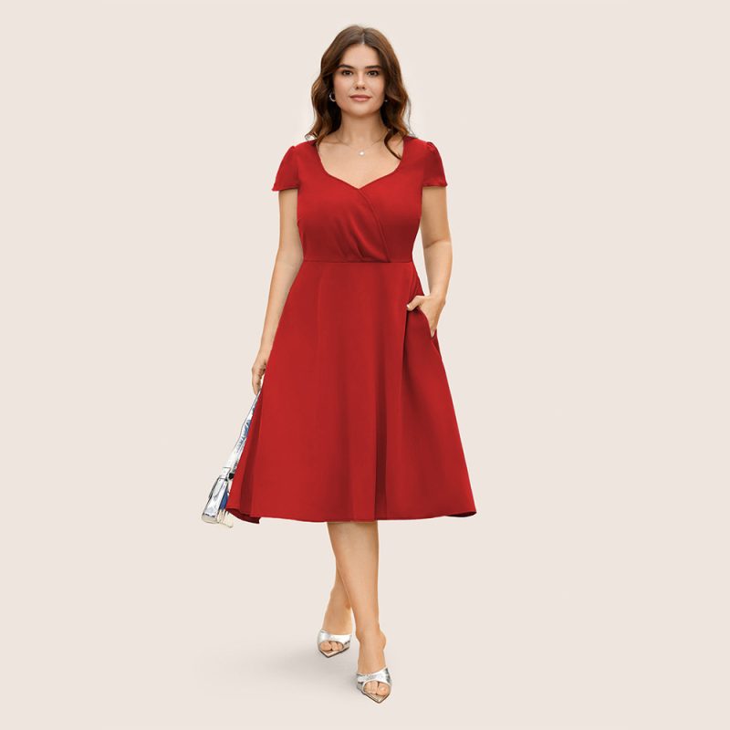 Women's Slim Fit Midi Dress